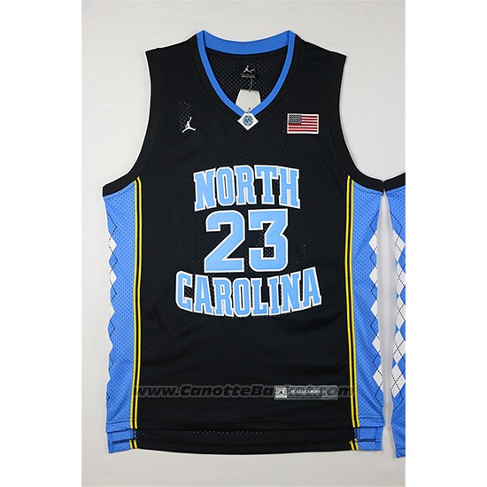 Maglia NCAA North Carolina Tar Heels Michael Jordan #23 Nero